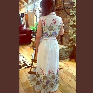 Long hand decorated dress